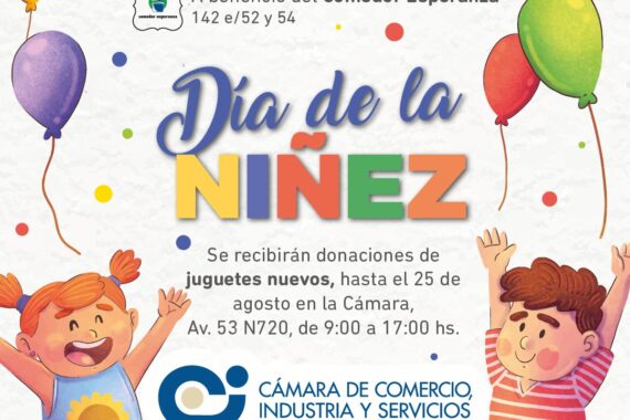 colecta Dia del Nino 2023 1 Cámara de Comercio, Industria y Servicios de La Plata