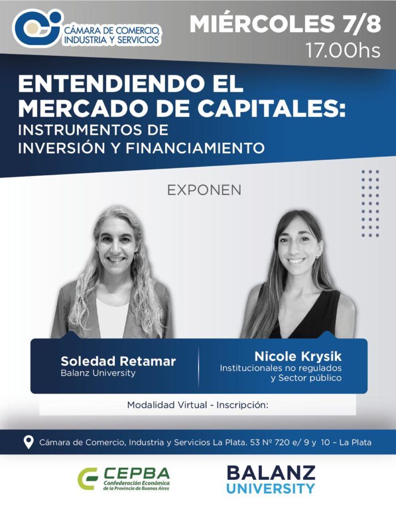 Charla Mercado de Capitales Cámara de Comercio, Industria y Servicios de La Plata